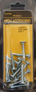 1" Phillips Self Drilling Washer Head Screws, 14/Pack, 24/Case