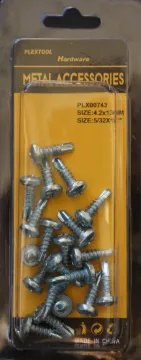 5/32" x 1/2" Phillips Self Drilling Round Head Screws, 20/Pack, 24/Case