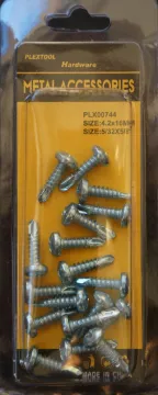 5/32" x 5/8" Phillips Self Drilling Round Head Screws, 18/Pack, 24/Case
