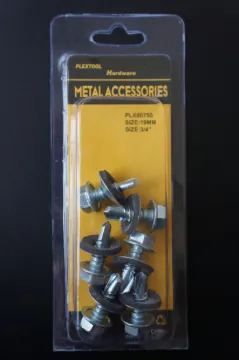 3/4" Self Drilling Hexagon Screws with Washer, 6/Pack, 24/Case