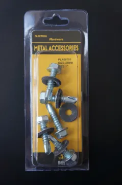 1" Self Drilling Hexagon Screws with Washer, 5/Pack, 24/Case