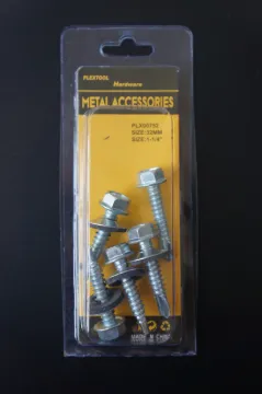 1-1/4" Self Drilling Hexagon Screws with Washer, 5/Pack, 24/Case