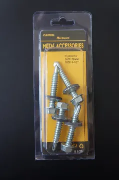 1-1/2" Self Drilling Hexagon Screws with Washer, 4/Pack, 24/Case