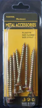 3/16" x 2" Phillips Drywall Golden Tone Screws, 8/Pack, 24/Case