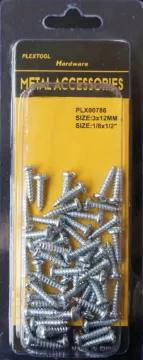 1/8" x 1/2" Combination Sheet Metal Pan Head Screws, 54/Pack, 24/Case