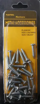 1/8" x 5/8" Combination Sheet Metal Pan Head Screws, 32/Pack, 24/Case
