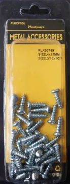 3/16" x 1/2" Combination Sheet Metal Pan Head Screws, 33/Pack, 24/Case