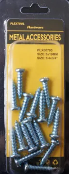 1/4" x 3/4" Combination Sheet Metal Pan Head Screws, 16/Pack, 24/Case