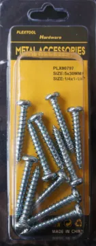 1/4" x 1-1/4" Combination Sheet Metal Pan Head Screws, 11/Pack, 24/Case