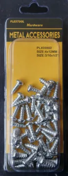 3/16" x 1/2" Phillips Sheet Metal Pan Head Screws, 46/Pack, 24/Case