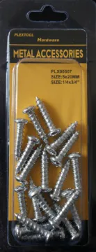 1/4" x 3/4" Phillips Sheet Metal Pan Head Screws, 19/Pack, 24/Case
