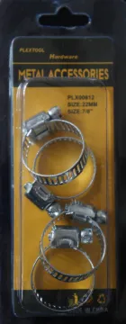 7/8" Hose Clamps, 4/Pack, 24/Case