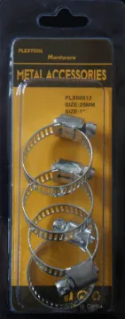 1" Hose Clamps, 4/Pack, 24/Case
