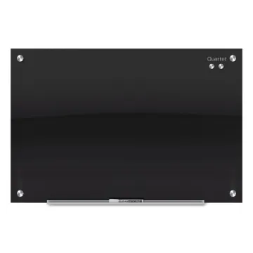 Infinity Black Glass Magnetic Marker Board, 72 x 48