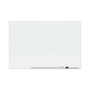 Element Framed Magnetic Glass Dry-Erase Boards, 74" x 42", Aluminum Frame