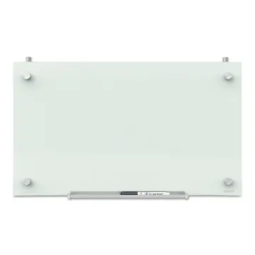 Infinity Magnetic Glass Dry Erase Cubicle Board, 18 x 30, White