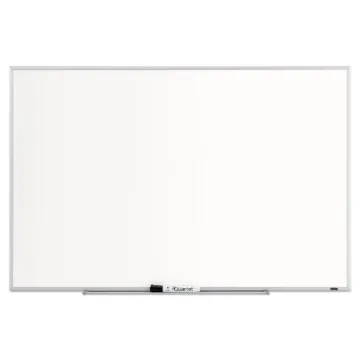 Dry Erase Board, Melamine Surface, 36 x 24, Silver Aluminum Frame