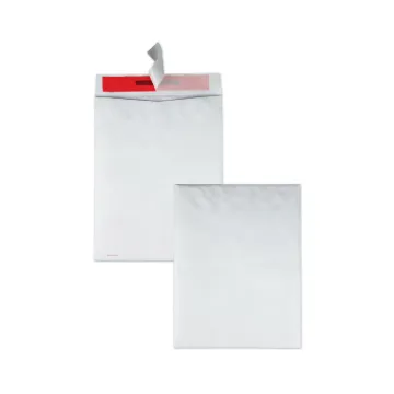 Tamper-Indicating Mailers Made with Tyvek, #13 1/2, Redi-Strip Closure, 10 x 13, White, 100/Box