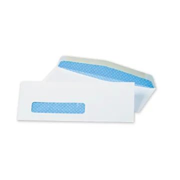 Window Envelope, #8 5/8, Commercial Flap, Gummed Closure, 3.63 x 8.63, White, 500/Box