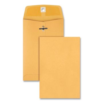 Clasp Envelope, #35, Squar Flap, Clasp/Gummed Closure, 5 x 7.5, Brown Kraft, 100/Box