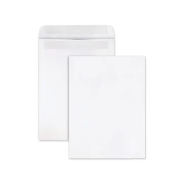 Redi-Seal Catalog Envelope, #10 1/2, Cheese Blade Flap, Redi-Seal Closure, 9 x 12, White, 100/Box