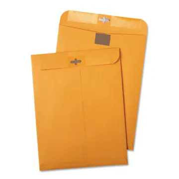 Postage Saving ClearClasp Kraft Envelope, #97, Cheese Blade Flap, ClearClasp Closure, 10 x 13, Brown