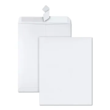 Redi-Strip Catalog Envelope, #13 1/2, Cheese Blade Flap, Redi-Strip Closure, 10 x 13, White, 100/Box