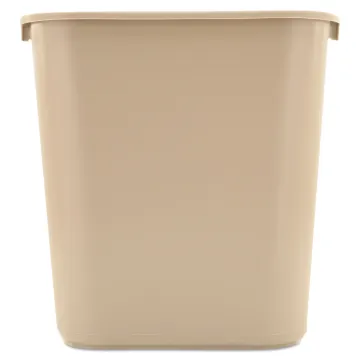 WASTEBASKET,RECT,MED,BG, Minimum order quantity - 12 EA
