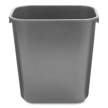 WASTEBASKET,RECT,SMALL,BK, Minimum order quantity - 12 EA