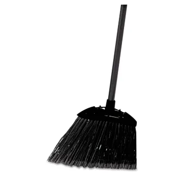 Lobby Pro Broom, Poly Bristles, 35", with Metal Handle, Black
