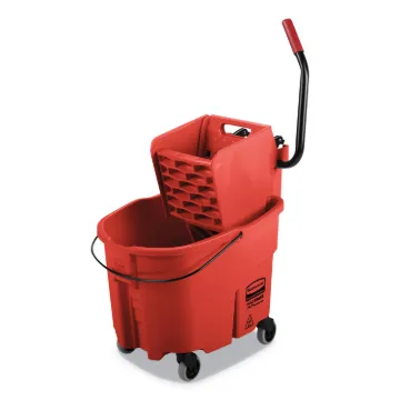 WaveBrake Side-Press Wringer/Bucket Combo, 8.75 gal, Red