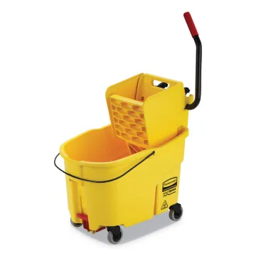 WaveBrake 44 Quart Bucket/Sideward Pressure Wringer Combination, Yellow
