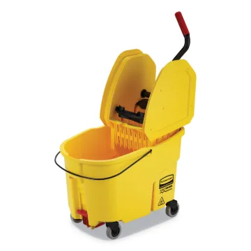 WaveBrake 44 Quart Bucket/Downward Pressure Wringer Combination, Yellow