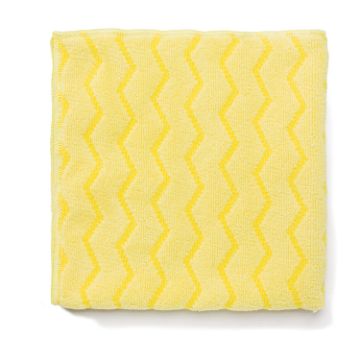 Microfiber Bathroom Cleaning Cloths, 16 X 16, Yellow