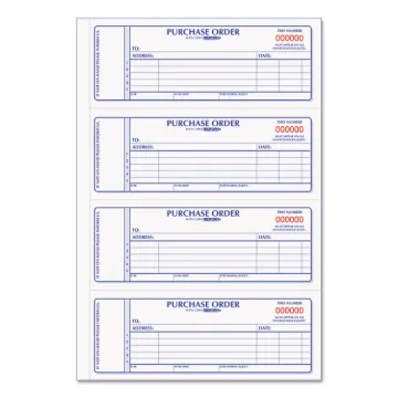 Purchase Order Book, 7 x 2 3/4, Two-Part Carbonless, 400 Sets/Book