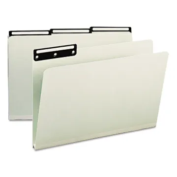 Smead 1/3 Cut Metal Tab Pressboard File Folders