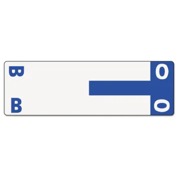 AlphaZ Color-Coded First Letter Combo Alpha Labels, B/O, 1.16 x 3.63, Dark Blue/White, 5/Sheet, 20 S