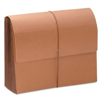TUFF Expanding Wallets, 7" Expansion, 1 Section, Letter Size, Redrope
