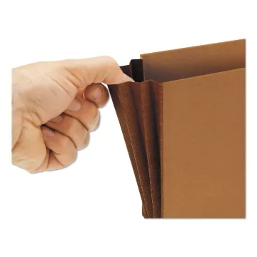 Classic Expanding Wallets with Tear-Resistant Gussets, 3.5" Expansion, 1 Section, Legal Size, Redrop