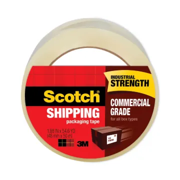 3750 Commercial Grade Packaging Tape with ST-181 Pistol-Grip Dispenser, 3" Core, 1.88" x 54.6 yds, C