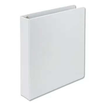 Earth's Choice Biobased D-Ring View Binder, 3 Rings, 1.5" Capacity, 11 x 8.5, White