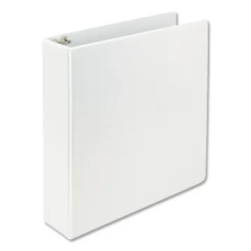 Earth's Choice Biobased D-Ring View Binder, 3 Rings, 2" Capacity, 11 x 8.5, White