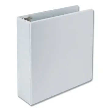 Earth's Choice Biobased D-Ring View Binder, 3 Rings, 3" Capacity, 11 x 8.5, White
