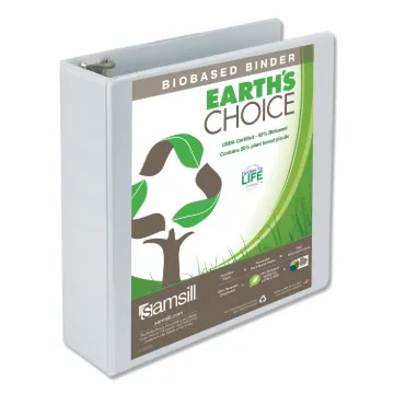 Samsill Earth's Choice Biobased USDA Certified View Binder