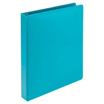 Earths Choice Biobased Durable Fashion View Binder, 3 Rings, 1" Capacity, 11 x 8.5, Turquoise, 2/Pac