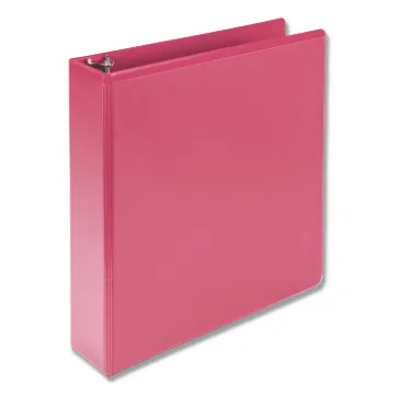 Earths Choice Biobased Durable Fashion View Binder, 3 Rings, 2" Capacity, 11 x 8.5, Berry, 2/Pack