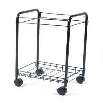 Letter/Legal Desk Side File Cart, 17.25w x 13d x 22h, Black
