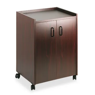 Mobile Refreshment Center, One-Shelf, 23w x 18d x 31h, Mahogany
