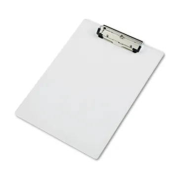 Acrylic Clipboard, 1/2" Capacity, Holds 8-1/2w x 12h, Clear