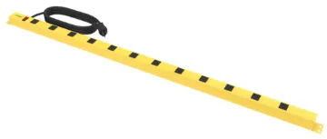 31616 ShopMax Pro 12 4' Metal Power Bar with  600J Surge Protection and 12 Grounded Outlets